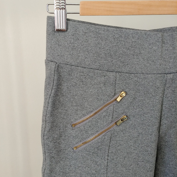 Guess Anja Gold Zipper Ponte Leggings Pants Large - Picture 5 of 8